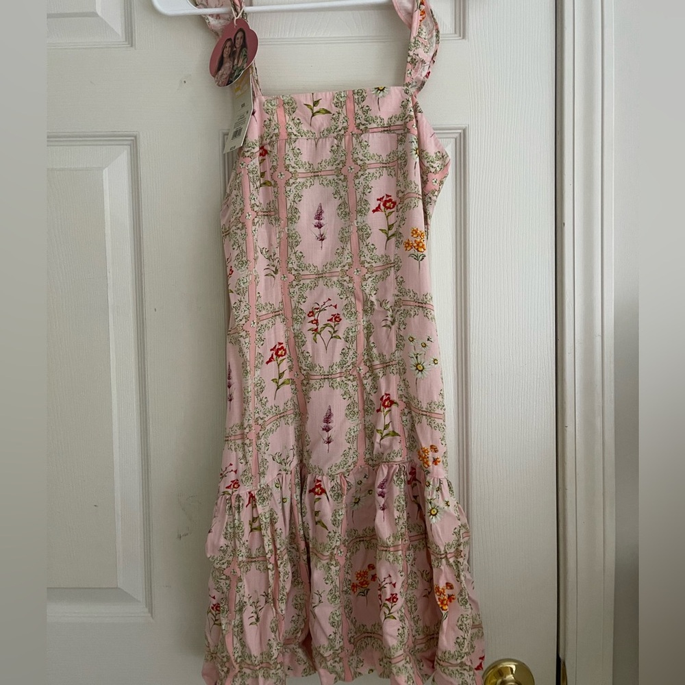 NWT Pink and Floral Summer Dress